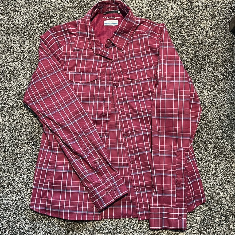 Columbia long sleeve sun shirt women small